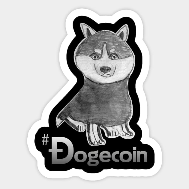 Dogecoin Meme T Shirt #DogeCoin Sticker by RealArtTees